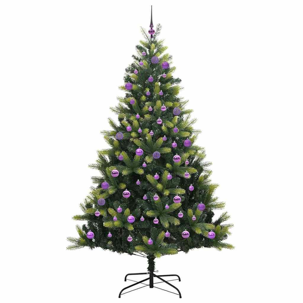 vidaXL Artificial Hinged Christmas Tree 300 LEDs Green 180 cm - 48322