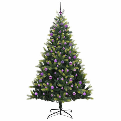vidaXL Artificial Hinged Christmas Tree 300 LEDs Green 180 cm - 48322