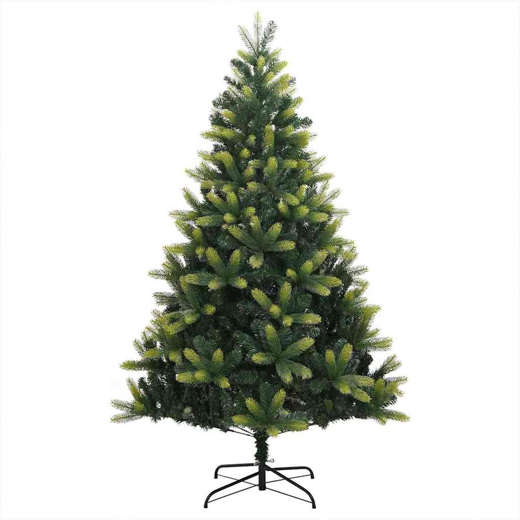 vidaXL Artificial Hinged Christmas Tree 300 LEDs Green 180 cm - 48322