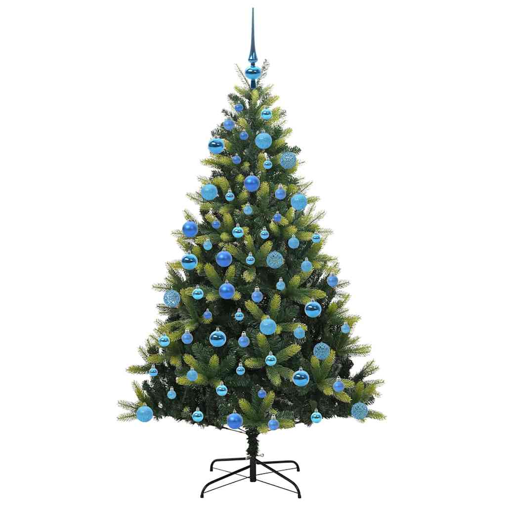 vidaXL Artificial Hinged Christmas Tree 300 LEDs Green 180 cm - 48324