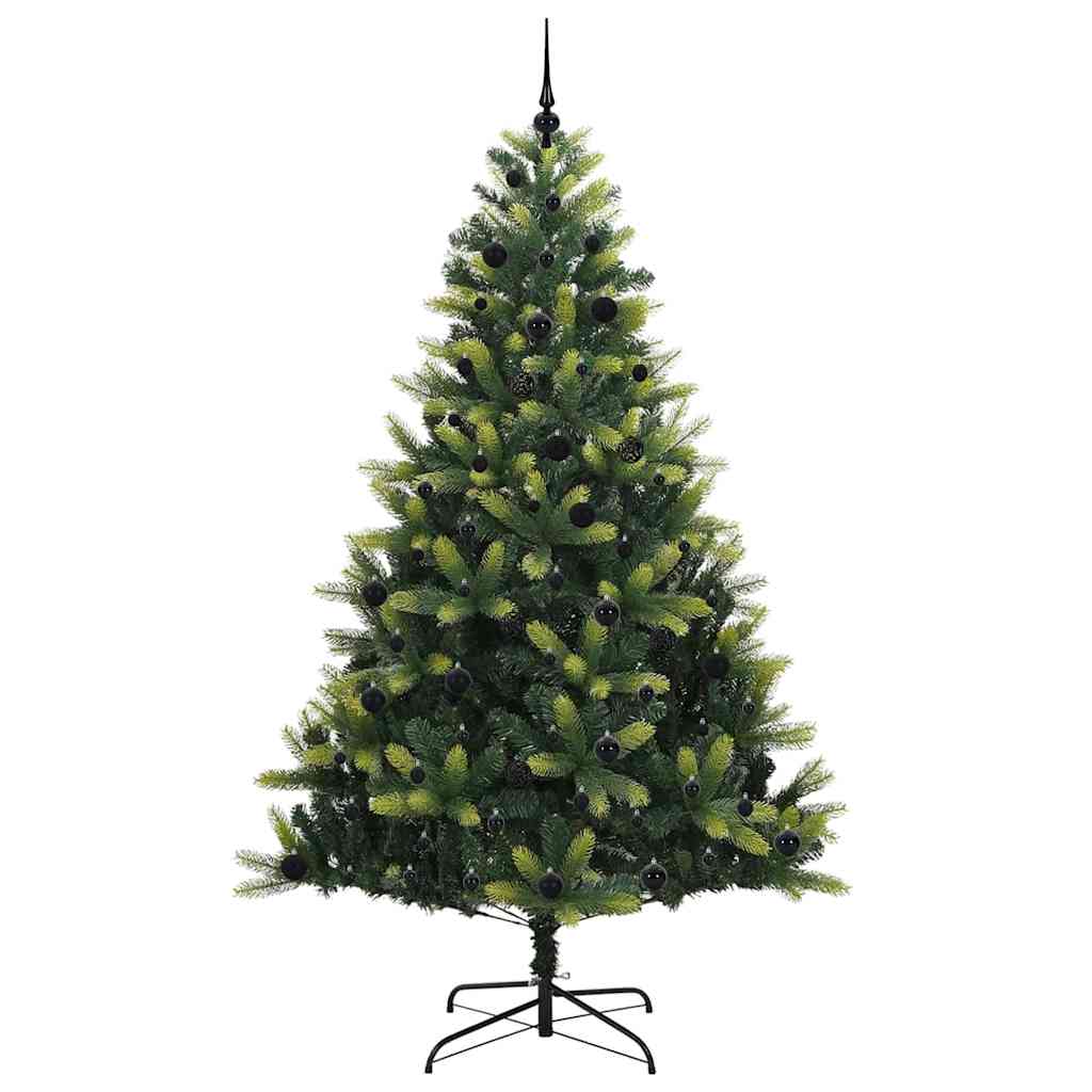 vidaXL Artificial Hinged Christmas Tree 300 LEDs Green 240 cm