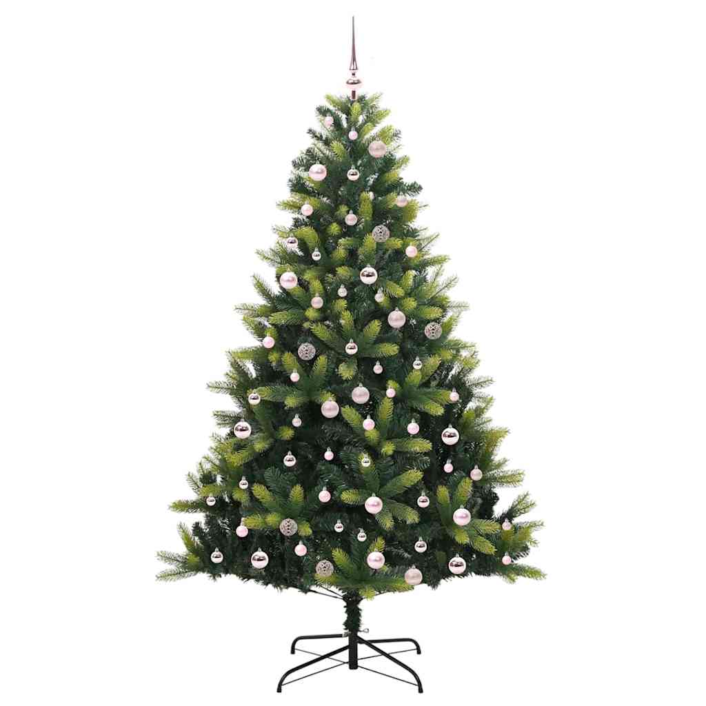 vidaXL Artificial Hinged Christmas Tree 300 LEDs Green 240 cm - 48357