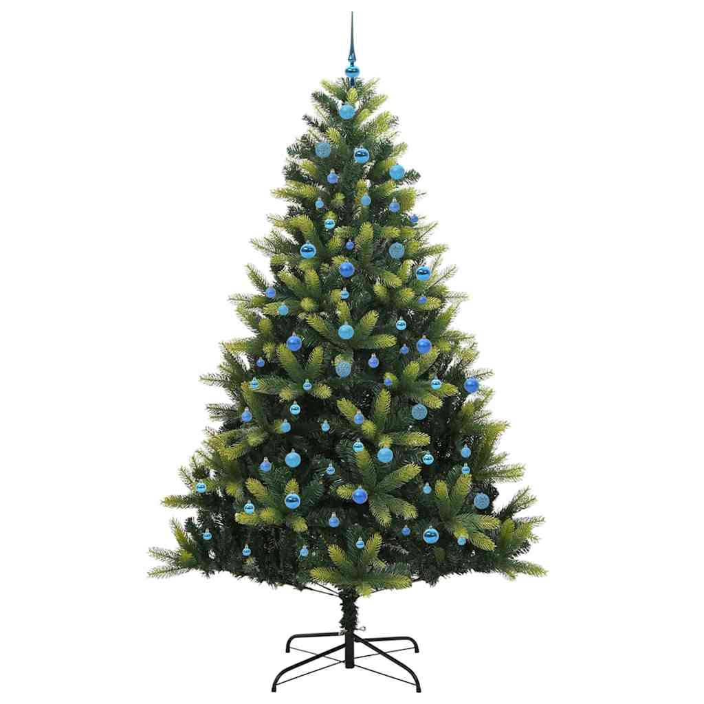vidaXL Artificial Hinged Christmas Tree 300 LEDs Green 240 cm - 48376