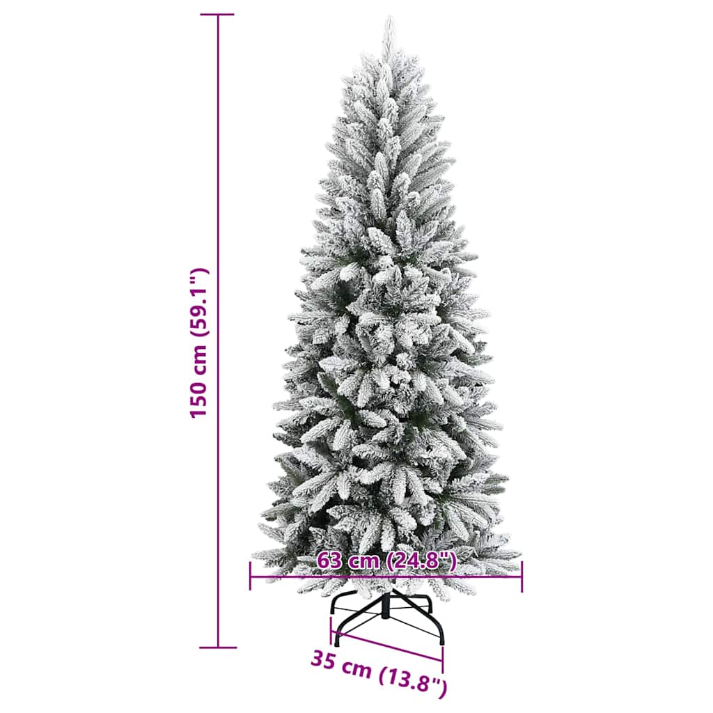 vidaXL Artificial Christmas Tree White 150 cm