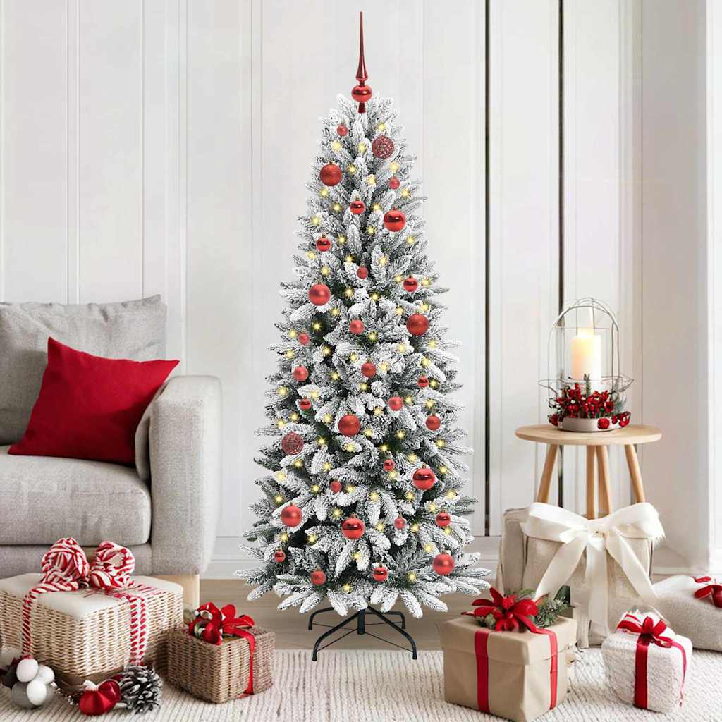 vidaXL Artificial Christmas Tree White 150 cm - 48445