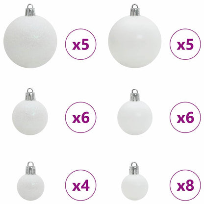 vidaXL Artificial Christmas Tree White 150 cm - 48452