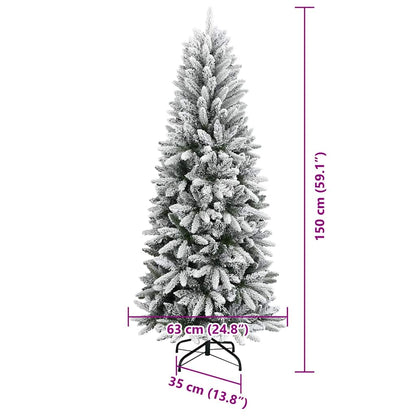 vidaXL Artificial Christmas Tree White 150 cm - 48457
