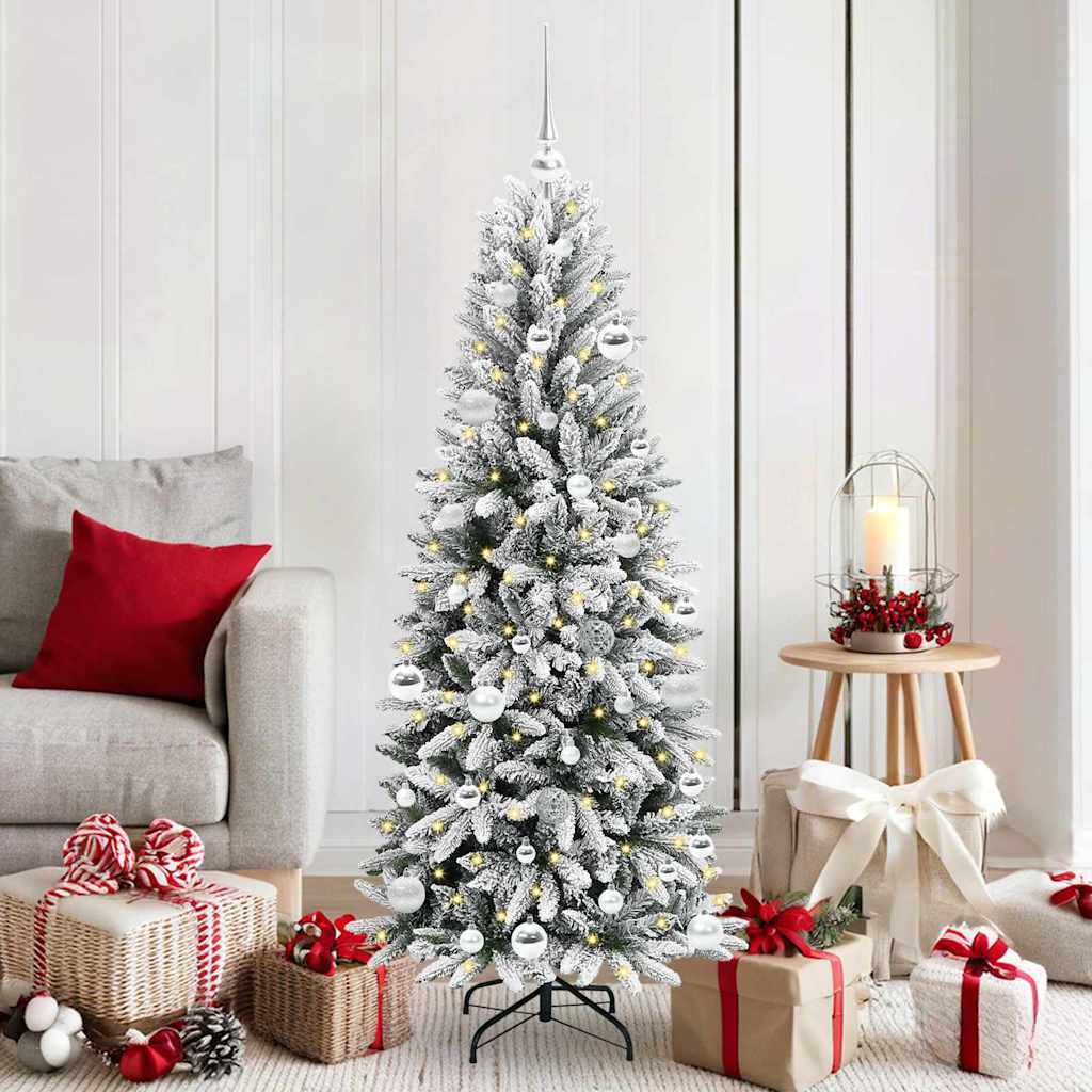 vidaXL Artificial Christmas Tree White 150 cm - 48458