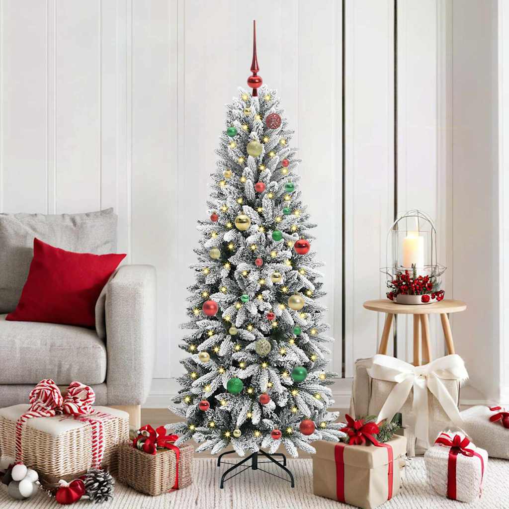 vidaXL Artificial Christmas Tree White 150 cm - 48473