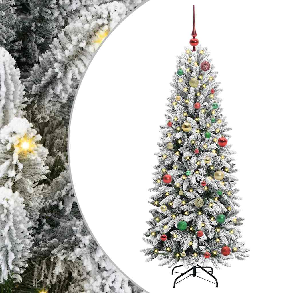 vidaXL Artificial Christmas Tree White 150 cm - 48473