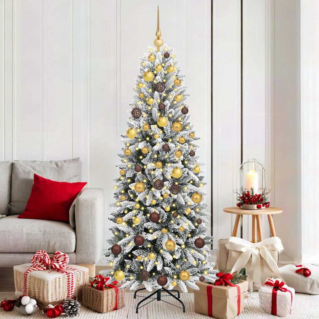 vidaXL Artificial Christmas Tree White 180 cm