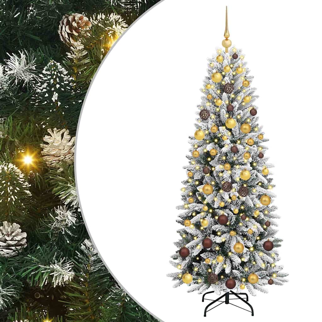 vidaXL Artificial Christmas Tree White 180 cm