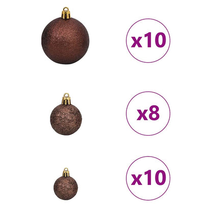 vidaXL Artificial Christmas Tree White 180 cm