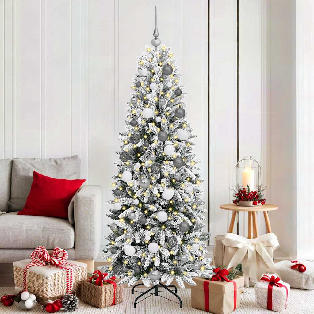 vidaXL Artificial Christmas Tree White 180 cm - 48488