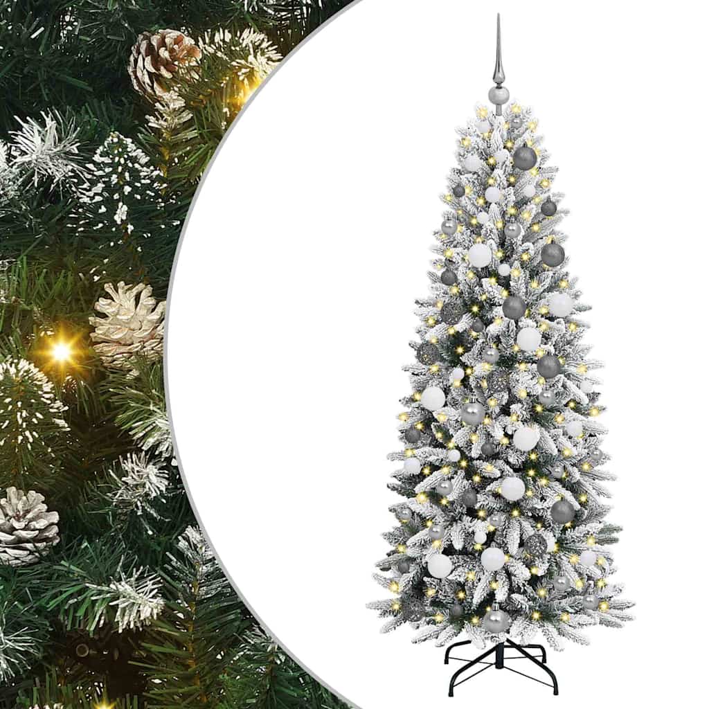 vidaXL Artificial Christmas Tree White 180 cm - 48488