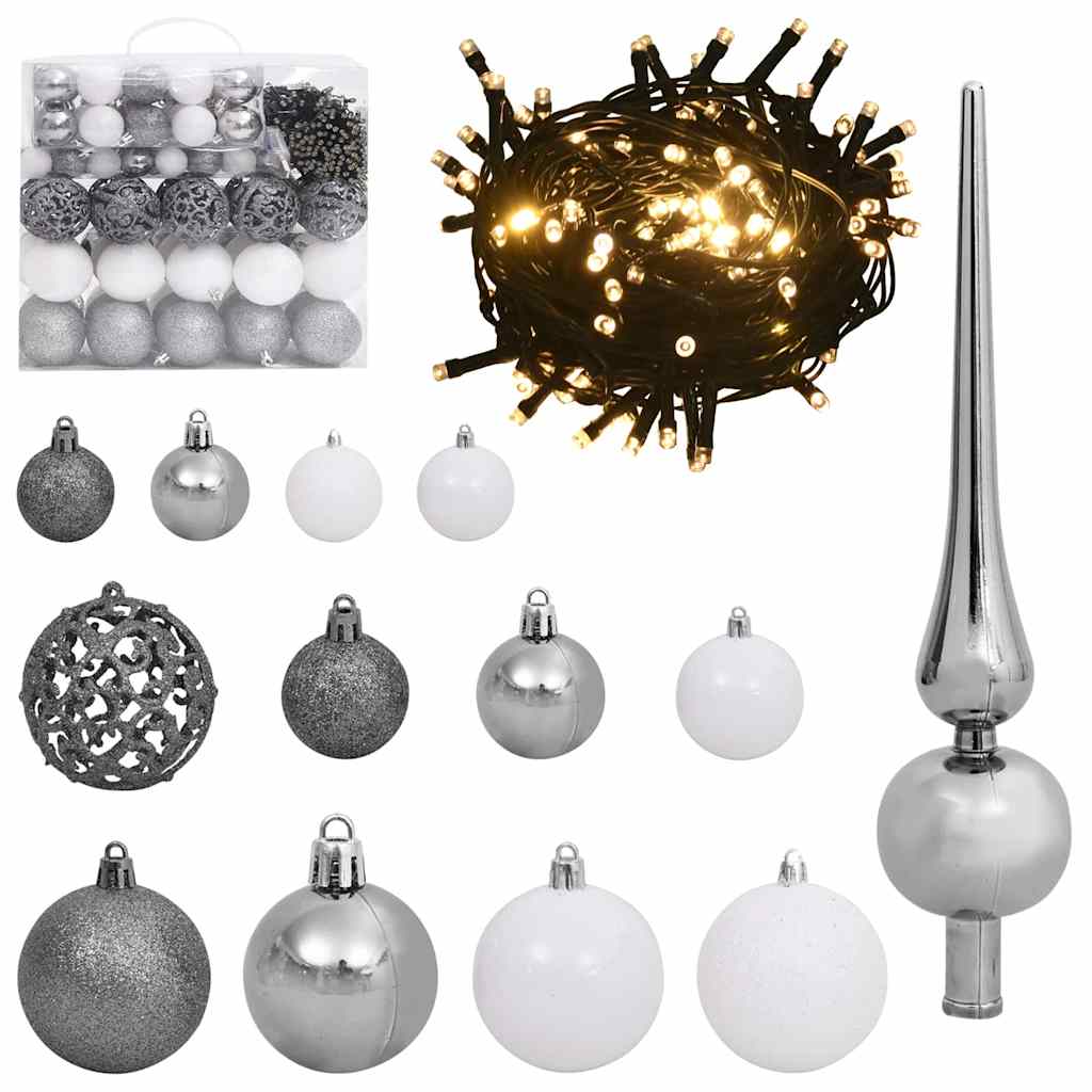 vidaXL Artificial Christmas Tree White 180 cm - 48488