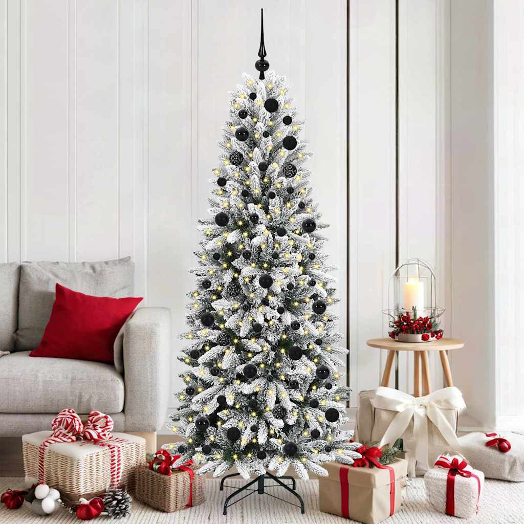 vidaXL Artificial Christmas Tree White 180 cm - 48489