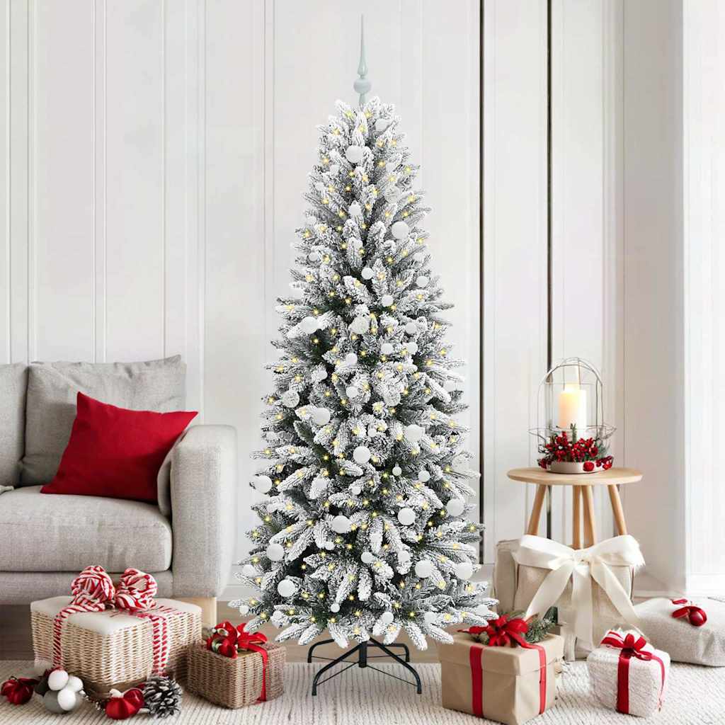 vidaXL Artificial Christmas Tree White 180 cm - 48504