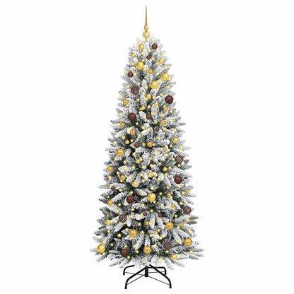 vidaXL Artificial Christmas Tree White 210 cm