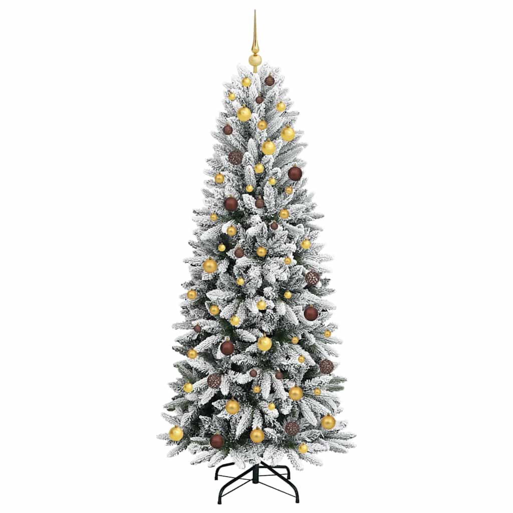 vidaXL Artificial Christmas Tree White 210 cm