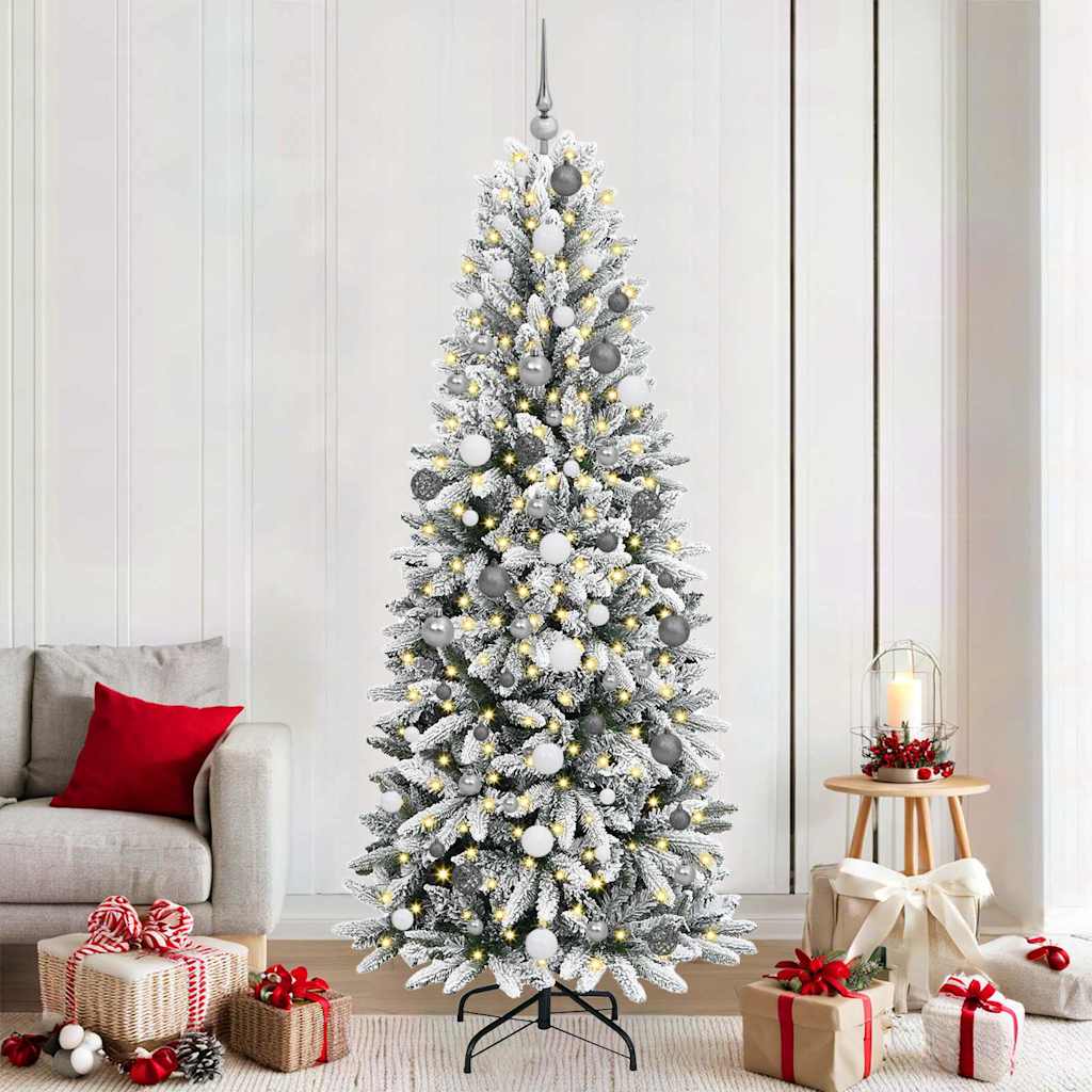 vidaXL Artificial Christmas Tree White 210 cm - 48525