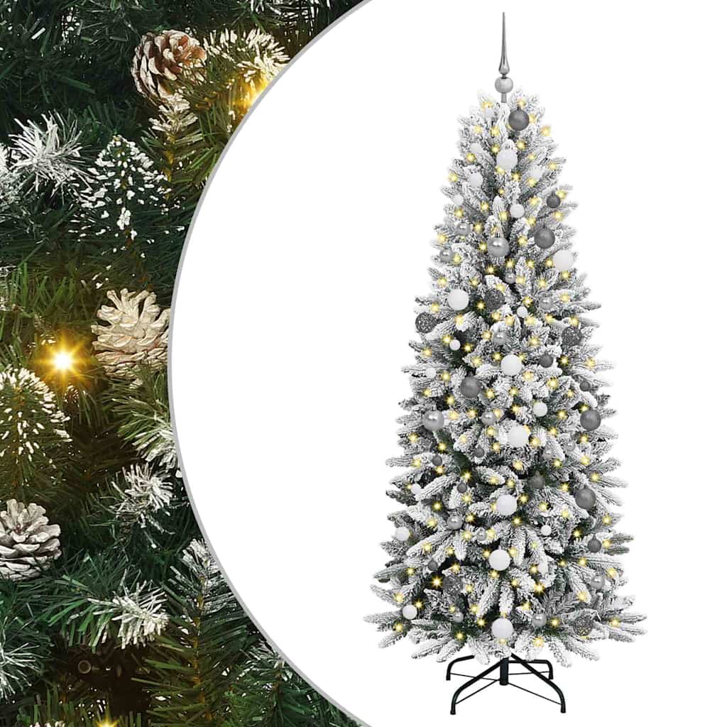 vidaXL Artificial Christmas Tree White 210 cm - 48525