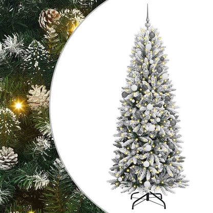 vidaXL Artificial Christmas Tree White 210 cm - 48525
