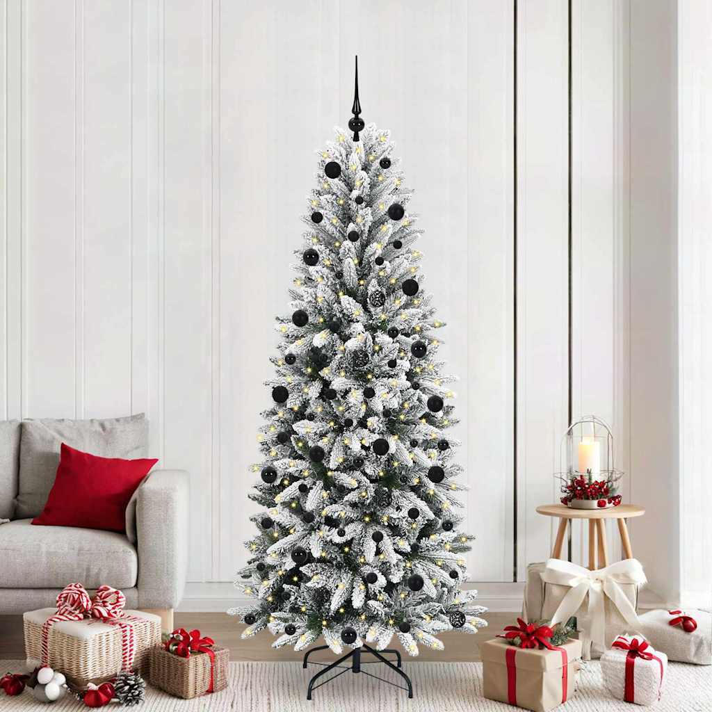 vidaXL Artificial Christmas Tree White 210 cm - 48527