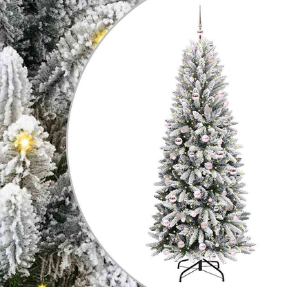 vidaXL Artificial Christmas Tree White 210 cm - 48528