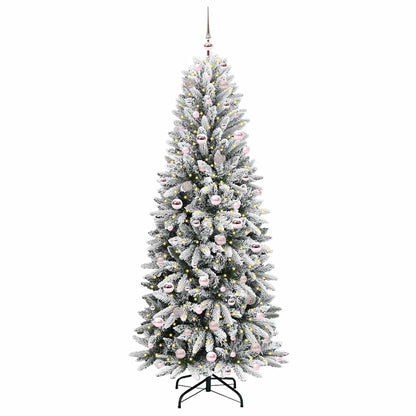 vidaXL Artificial Christmas Tree White 210 cm - 48528