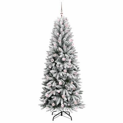 vidaXL Artificial Christmas Tree White 210 cm - 48528