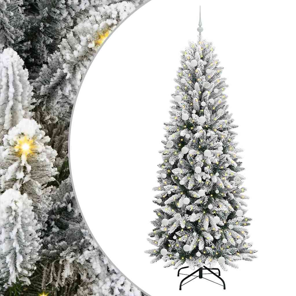 vidaXL Artificial Christmas Tree White 210 cm - 48529
