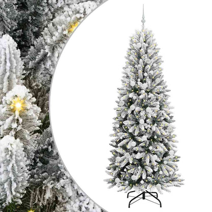 vidaXL Artificial Christmas Tree White 210 cm - 48529