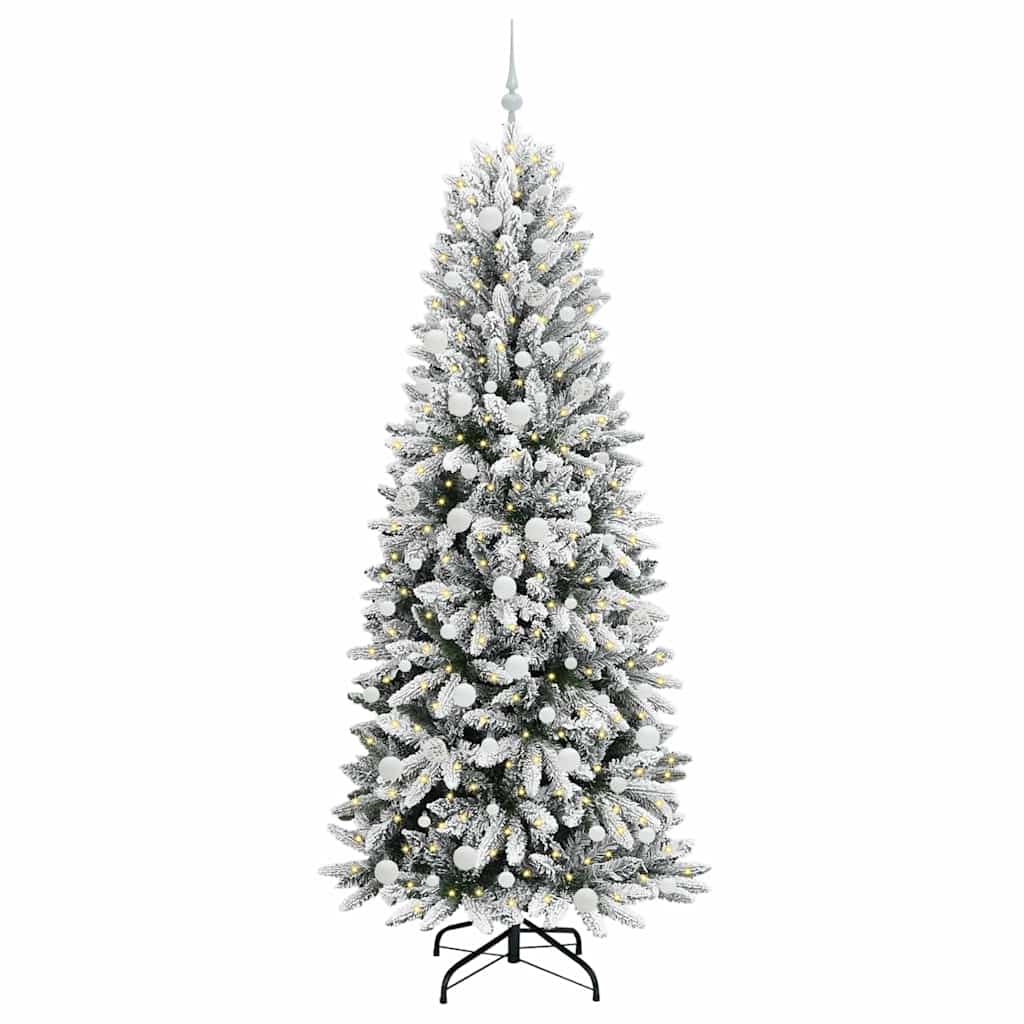 vidaXL Artificial Christmas Tree White 210 cm - 48529
