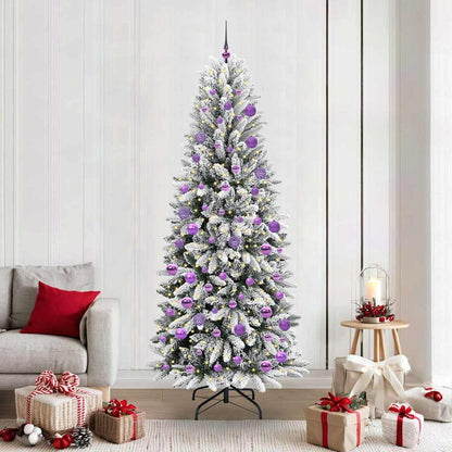 vidaXL Artificial Christmas Tree White 210 cm - 48532