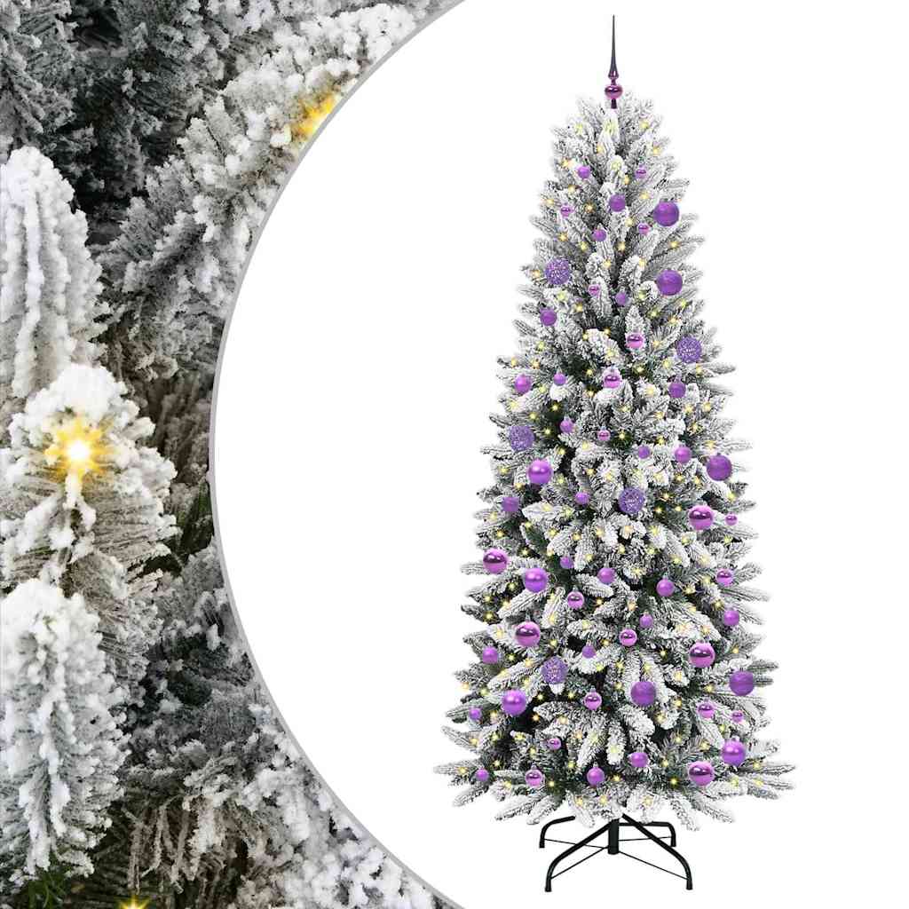 vidaXL Artificial Christmas Tree White 210 cm - 48532