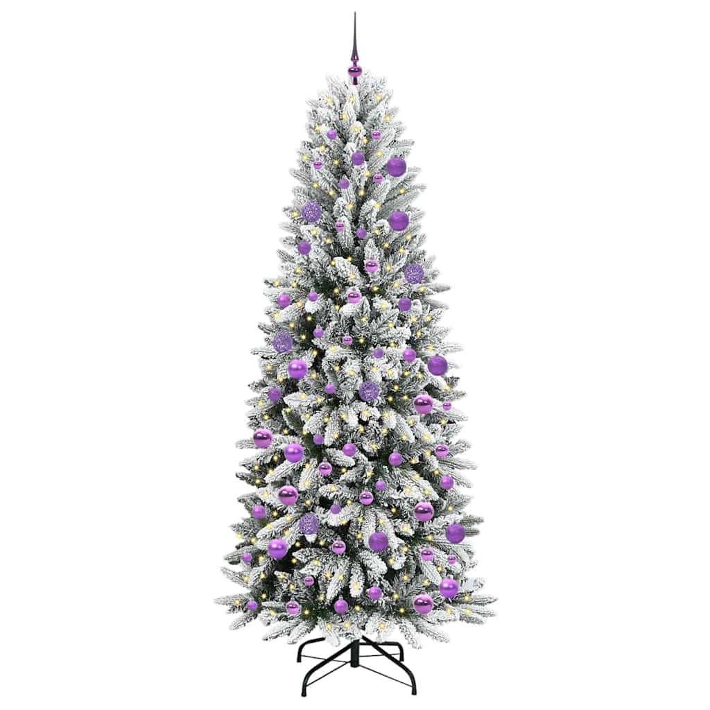 vidaXL Artificial Christmas Tree White 210 cm - 48532