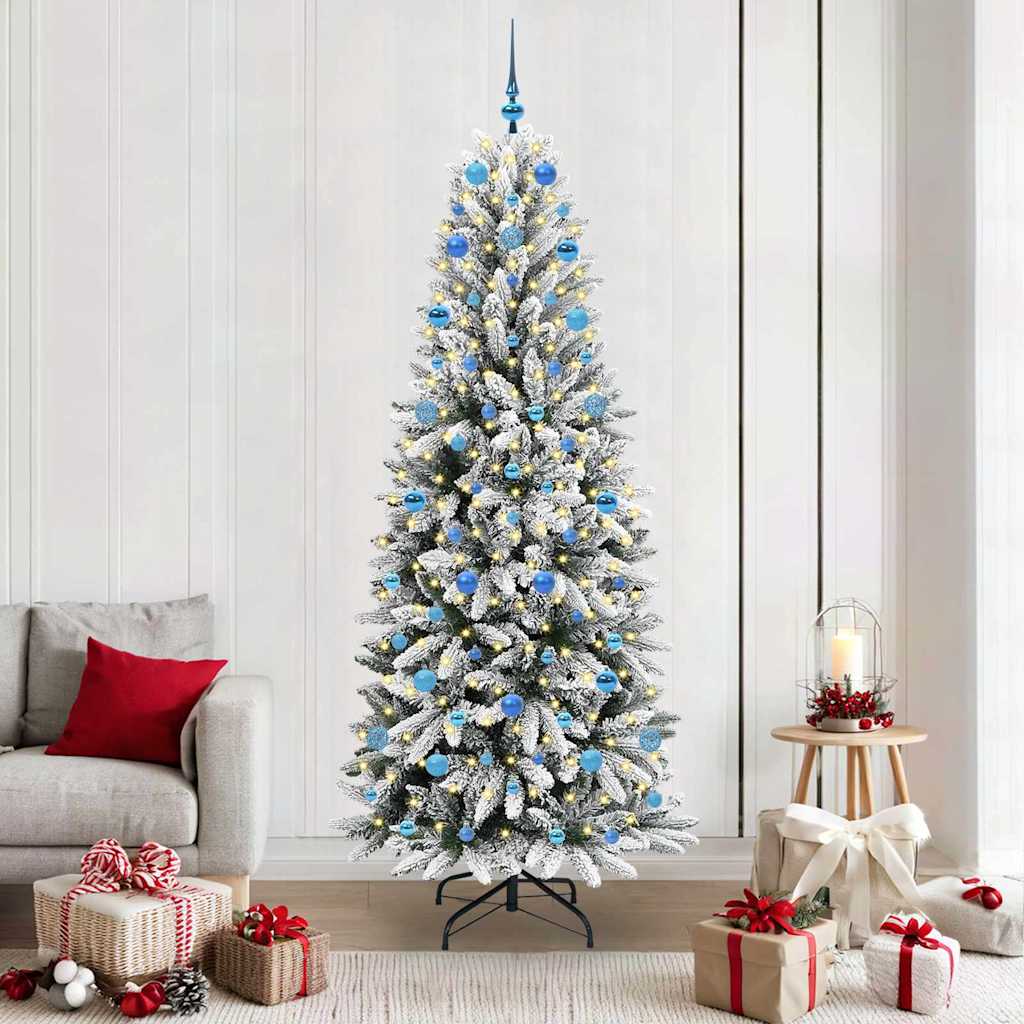 vidaXL Artificial Christmas Tree White 210 cm - 48535