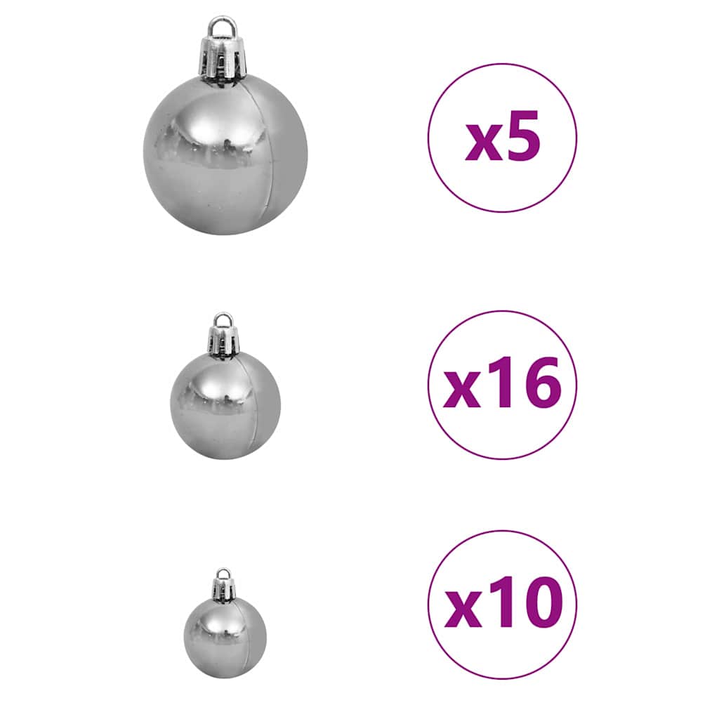 vidaXL Artificial Christmas Tree White 240 cm - 48540