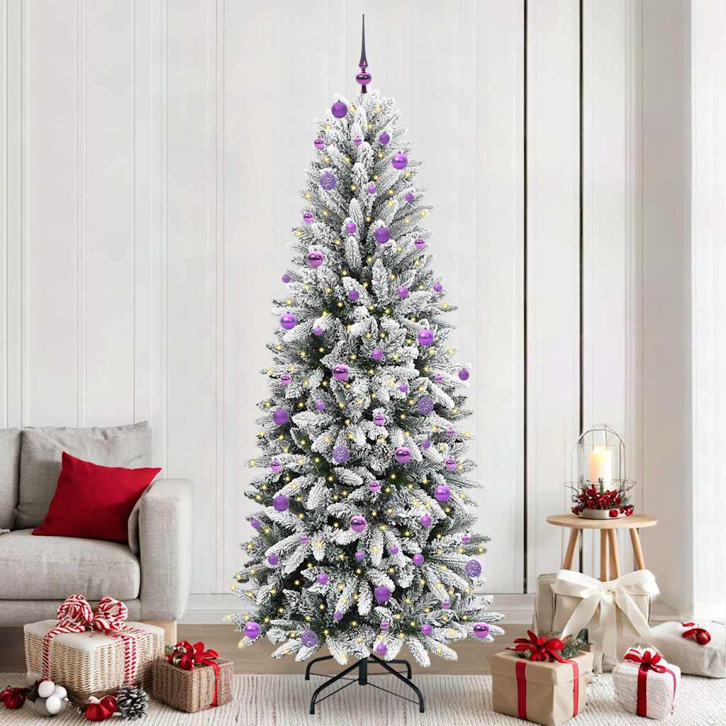 vidaXL Artificial Christmas Tree White 240 cm - 48559