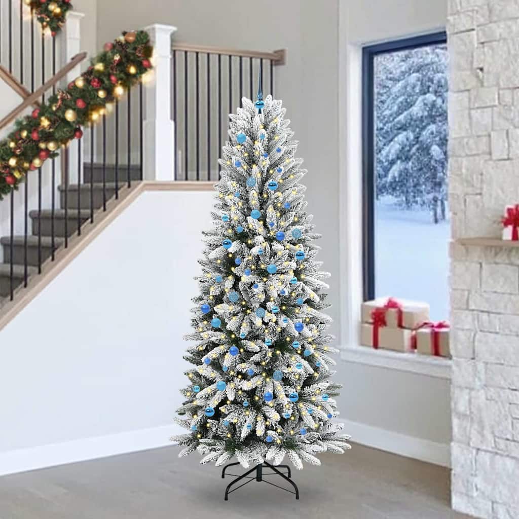 vidaXL Artificial Christmas Tree White 240 cm - 48562
