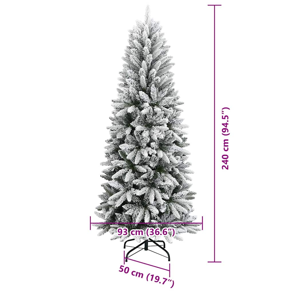 vidaXL Artificial Christmas Tree White 240 cm - 48562