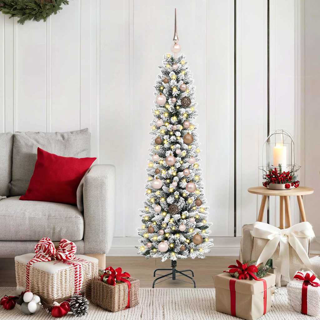 vidaXL Artificial Christmas Tree White 150 cm - 48639