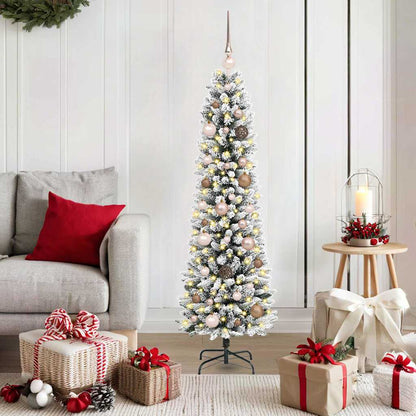 vidaXL Artificial Christmas Tree White 150 cm - 48639