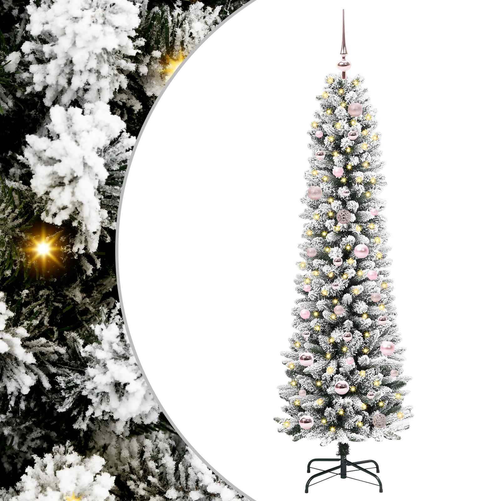 vidaXL Artificial Christmas Tree White 150 cm - 48654