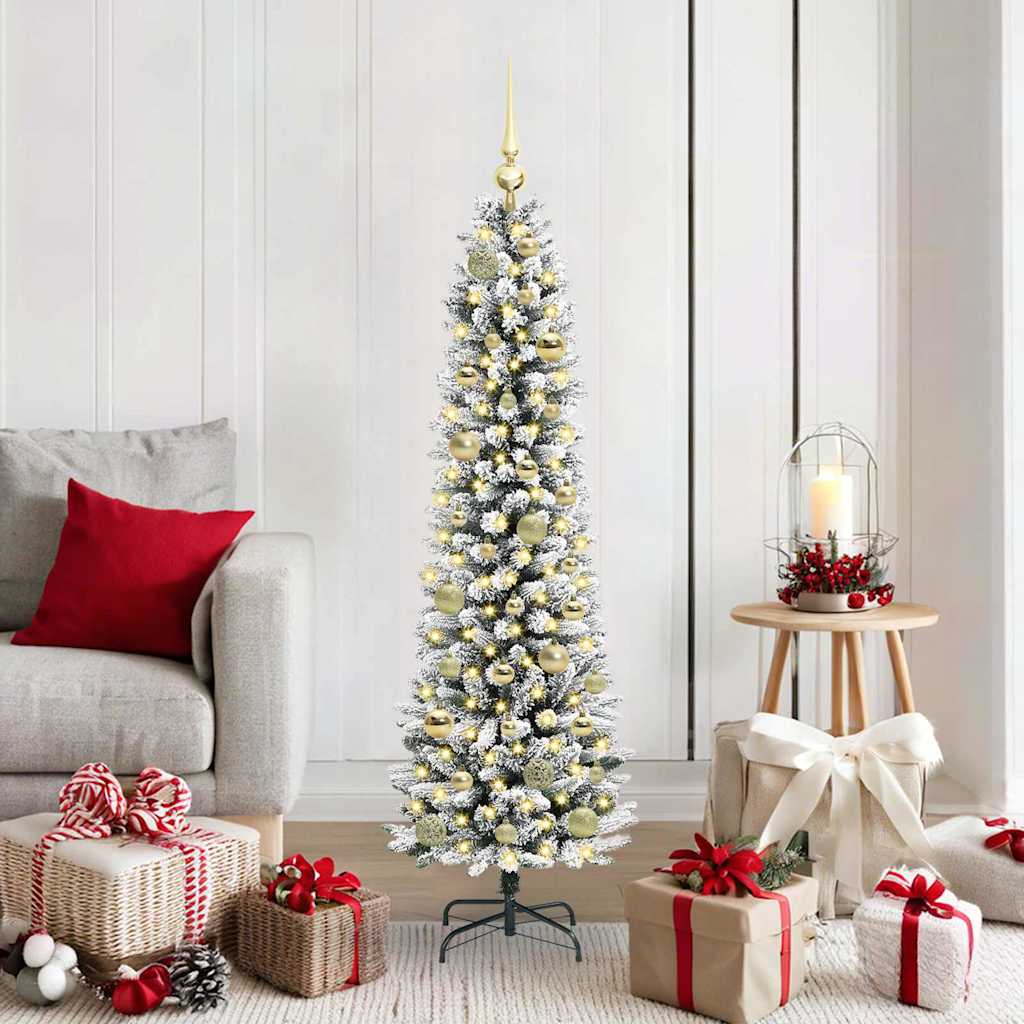 vidaXL Artificial Christmas Tree White 150 cm - 48666