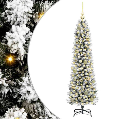 vidaXL Artificial Christmas Tree White 150 cm - 48666