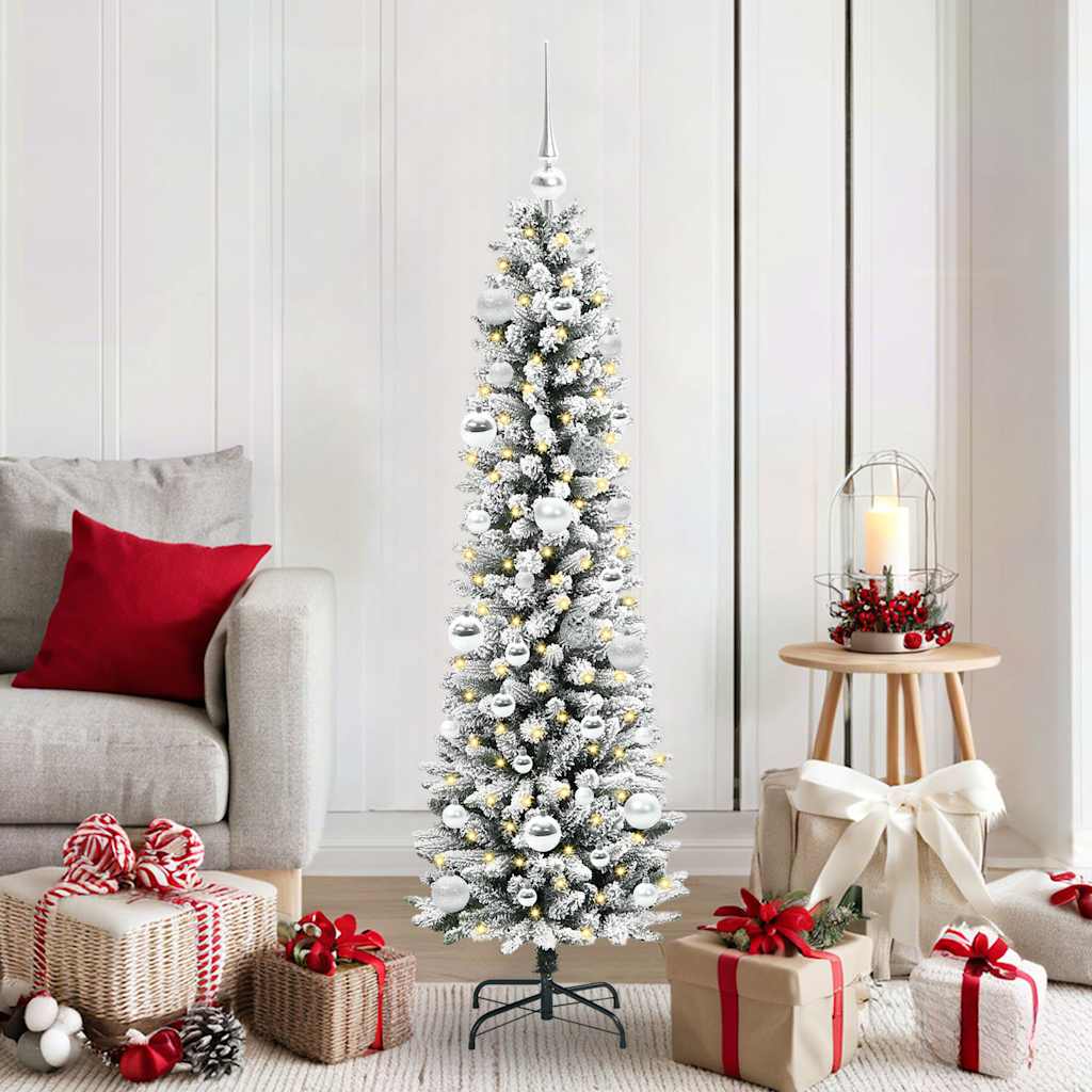 vidaXL Artificial Christmas Tree White 150 cm - 48677