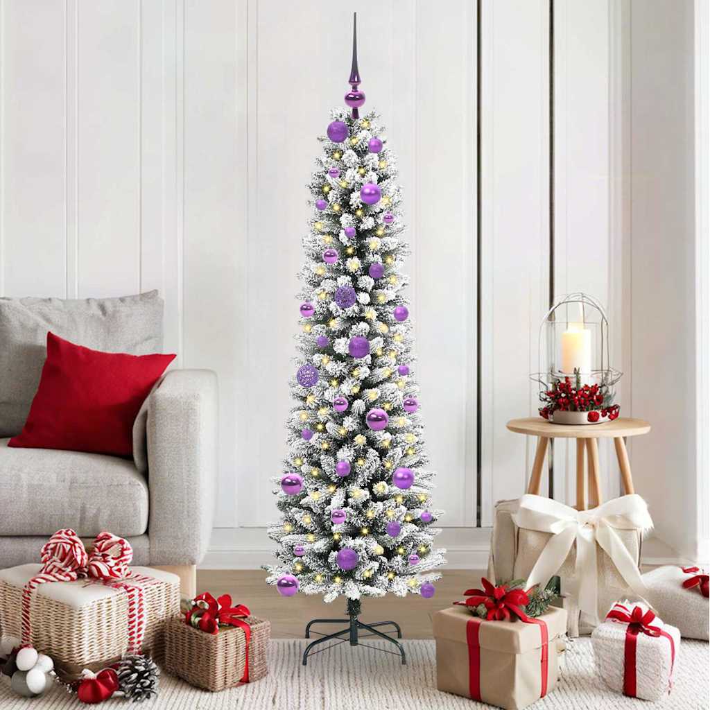 vidaXL Artificial Christmas Tree White 150 cm - 48678