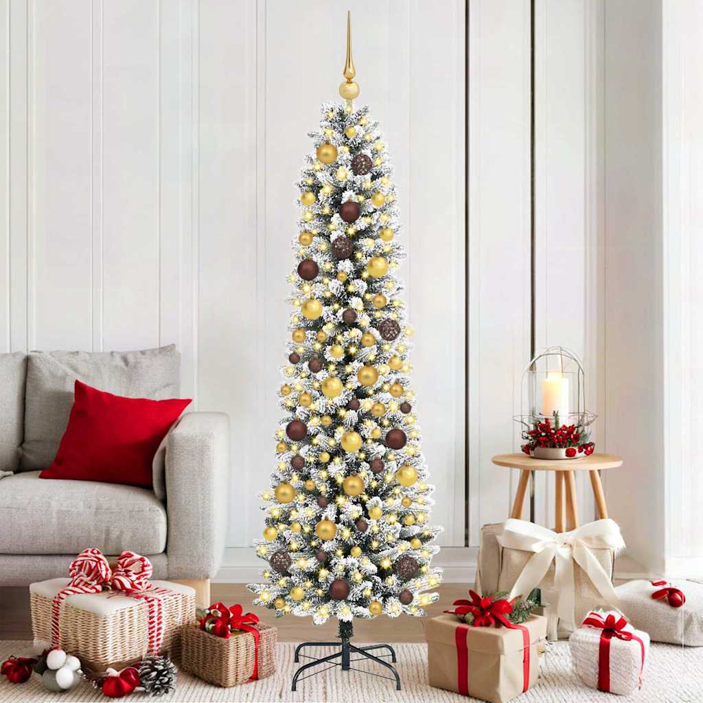 vidaXL Artificial Christmas Tree White 180 cm - 48689